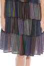 Load image into Gallery viewer, Striped Patchwork Ruffled Dress
