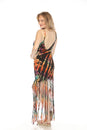 Load image into Gallery viewer, Tiedye Super Fringe Maxi Dress
