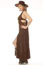 Load image into Gallery viewer, Leaf Print Tie Back Maki Dress
