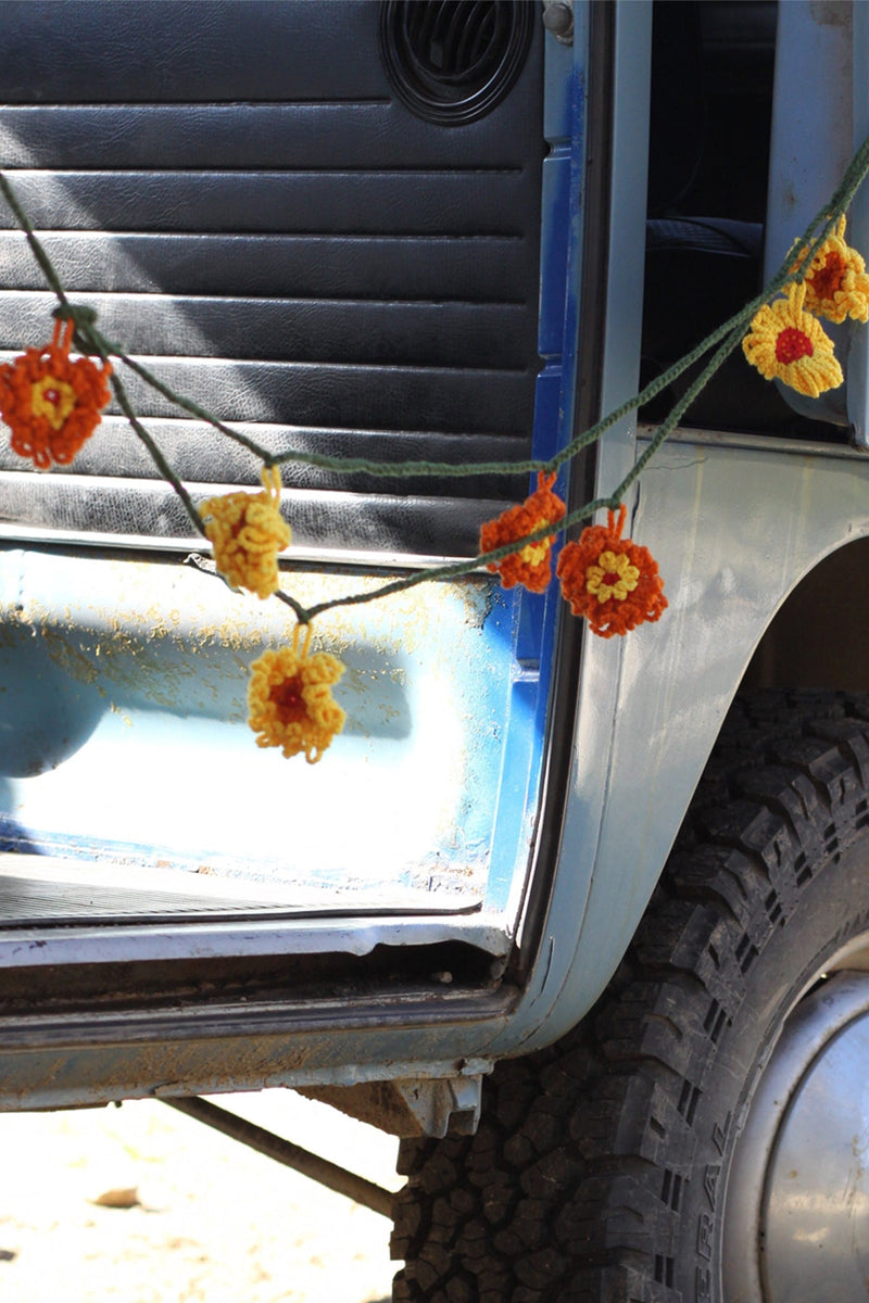 Boho Crochet Flower Garland