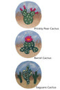 Load image into Gallery viewer, Cactus Flower Felt Trivet
