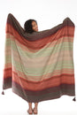 Load image into Gallery viewer, Sediment Striped Cotton Blanket

