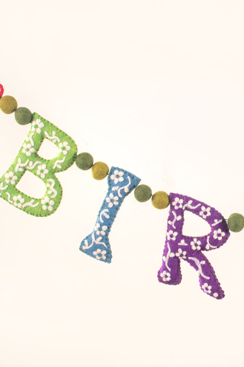 Mushroom Birthday Garland
