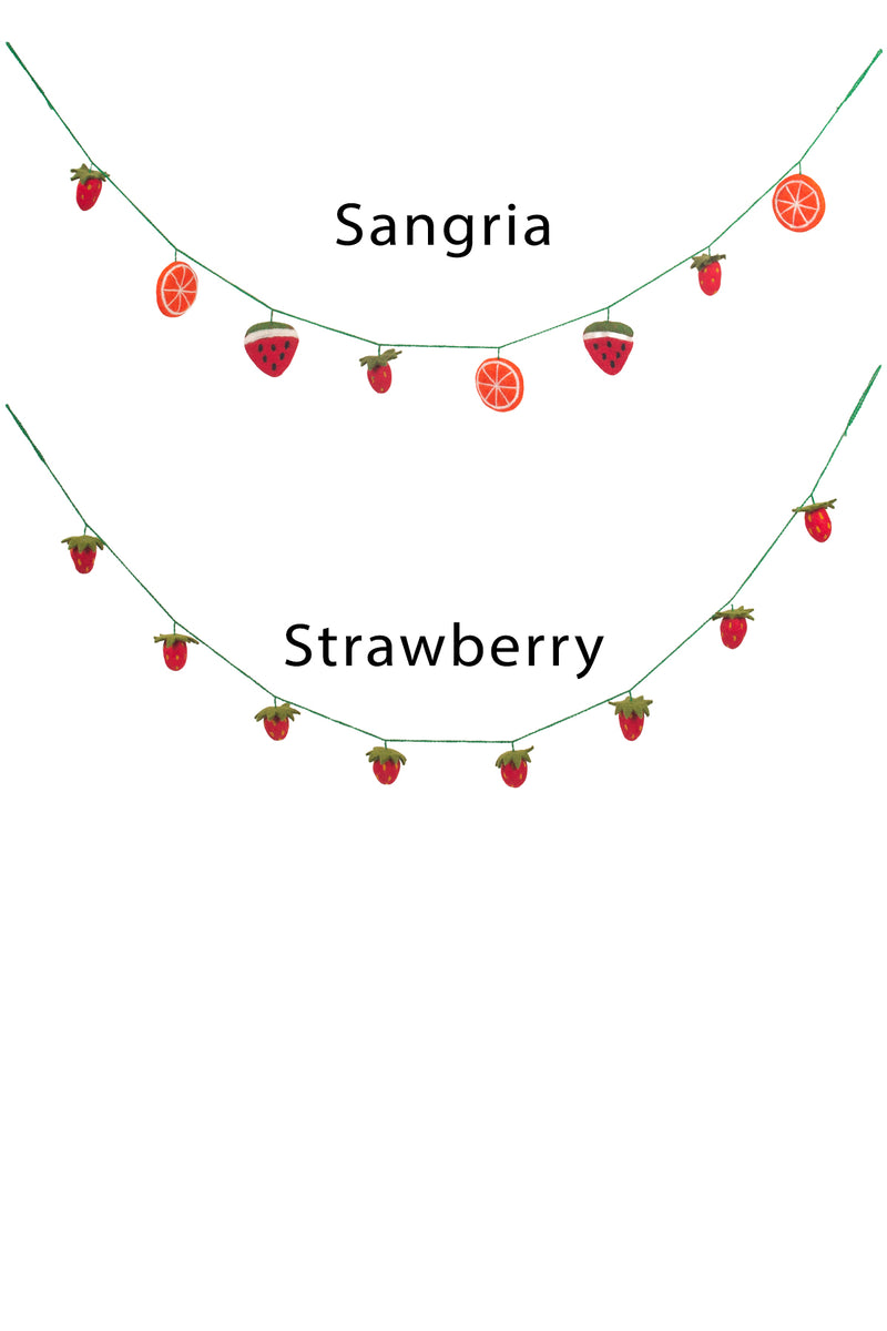 Summer Fruit Felt Garland