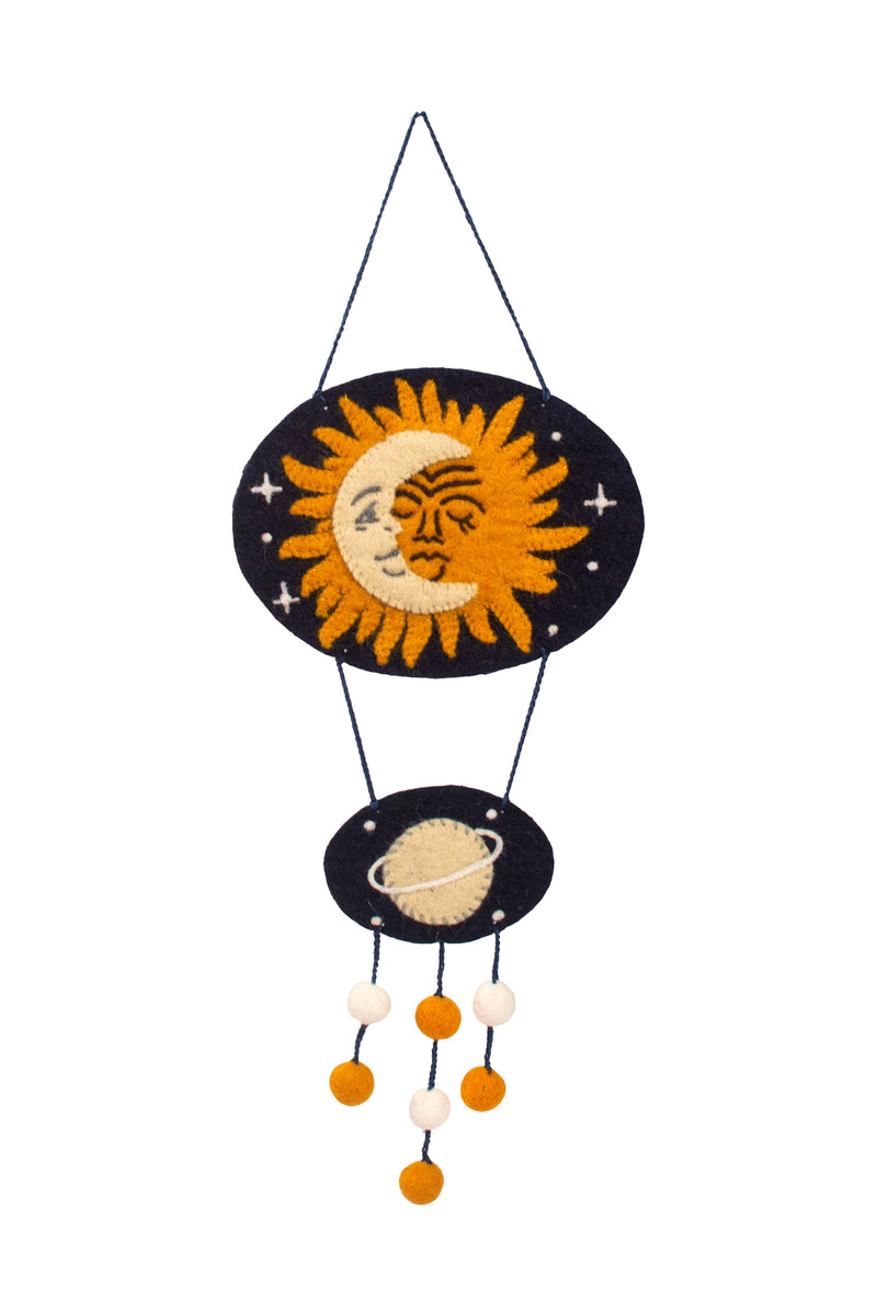 Boho Wool Felt Wall Hanging