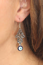 Load image into Gallery viewer, Hamsa Third Eye Dangle Earrings
