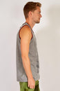 Load image into Gallery viewer, Men&#39;s Grey Sleeveless Ganeshia Muscle yoga Beach Top w/Pocket
