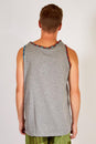 Load image into Gallery viewer, Men&#39;s Grey Sleeveless Ganeshia Muscle yoga Beach Top w/Pocket
