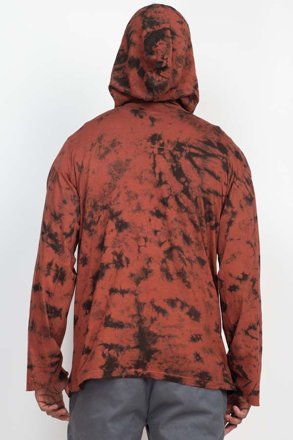 Leaf Pullover Tie-dye Hoodie