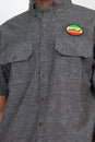 Load image into Gallery viewer, Lion Of Judah Hemp Cotton  Button Down Shirt
