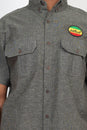 Load image into Gallery viewer, Lion Of Judah Hemp Cotton  Button Down Shirt
