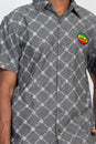 Load image into Gallery viewer, JahRoot Chain Link Fence Button Up Shirt
