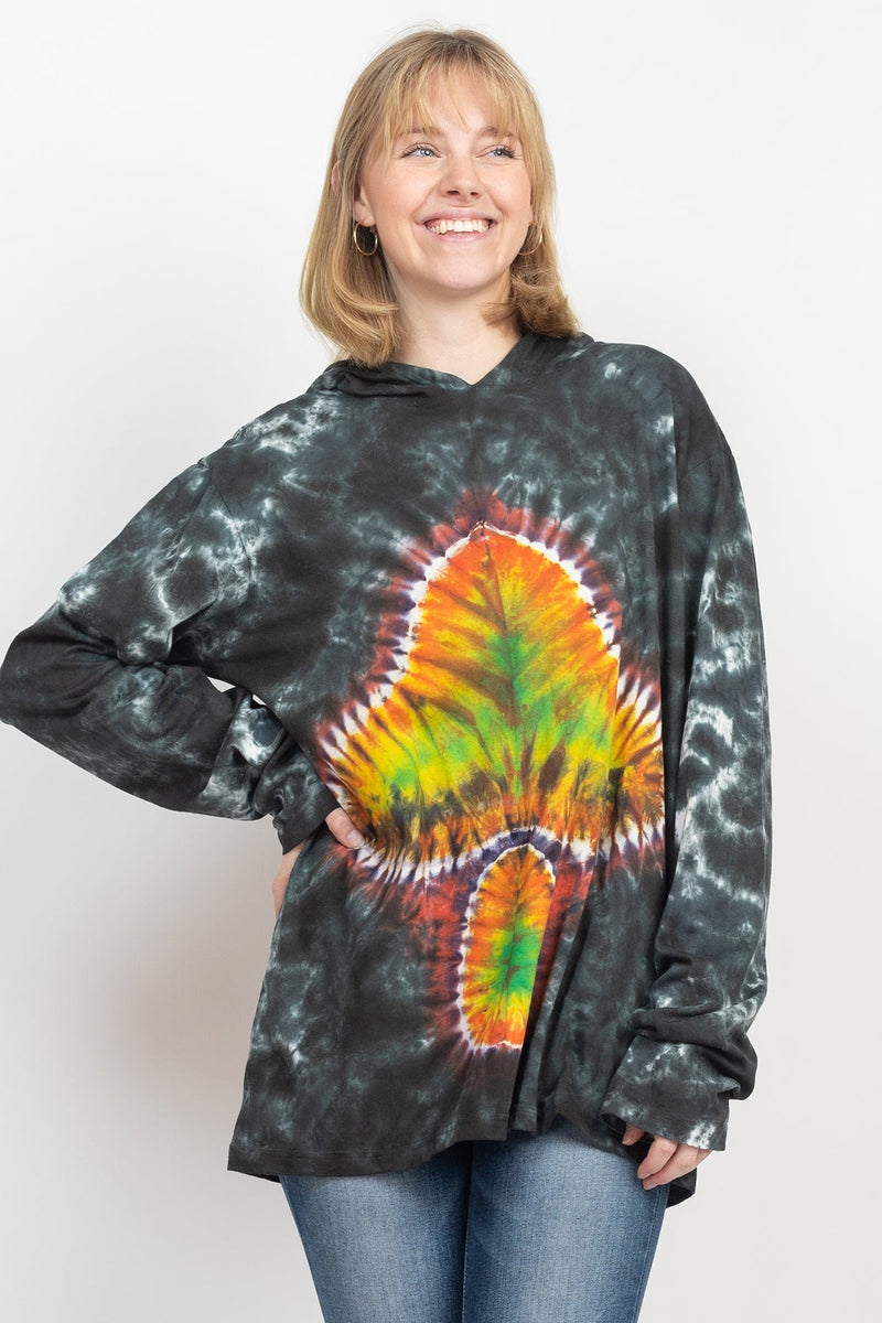 Unisex Tie-Dye Mushroom Hoodie