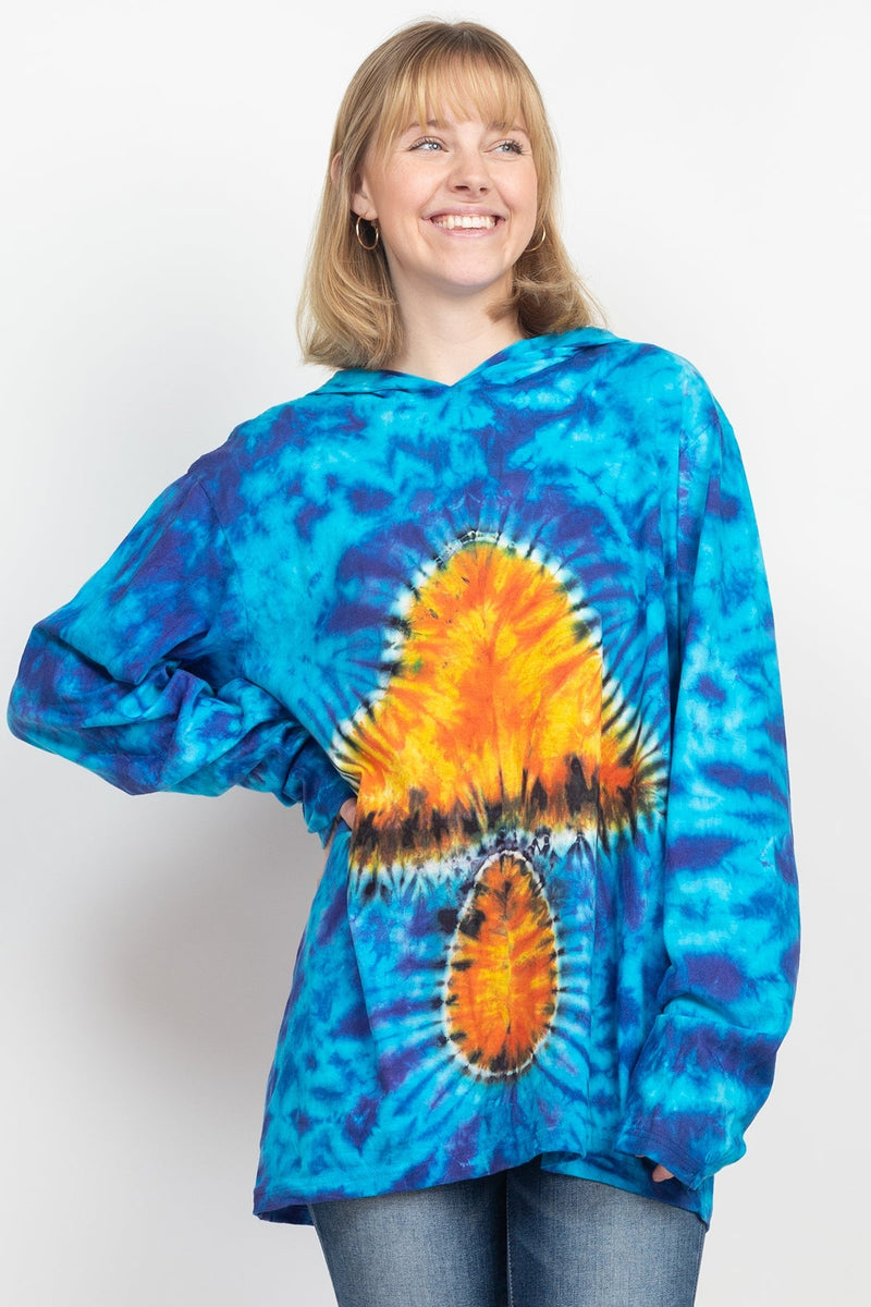 Unisex Tie-Dye Mushroom Hoodie