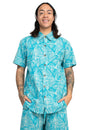 Load image into Gallery viewer, Tropical Leaves Button Up Shirt
