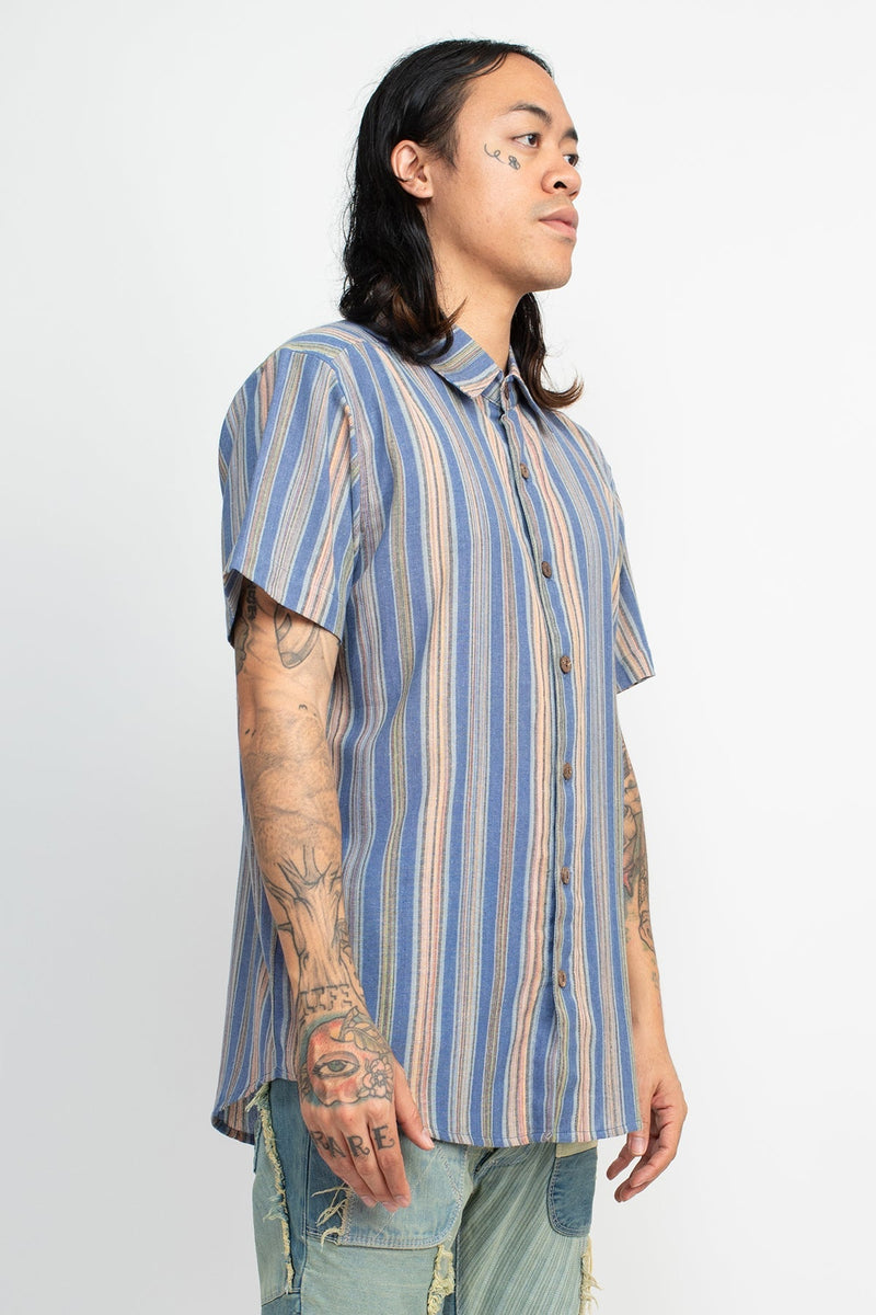 Vintage Striped Button Down Shirt