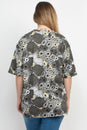 Load image into Gallery viewer, Mushroom Raw Edge Collar T-Shirt
