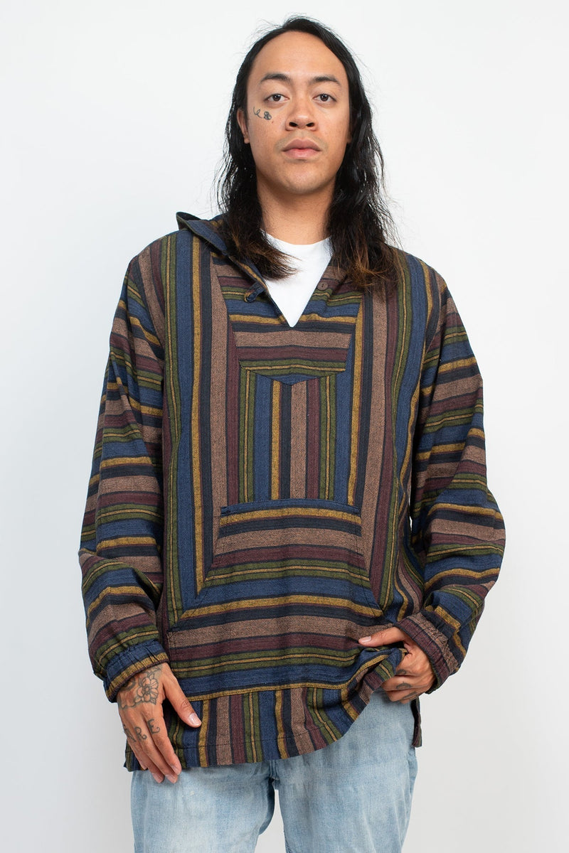 Unisex Stripe Baja Hoodie