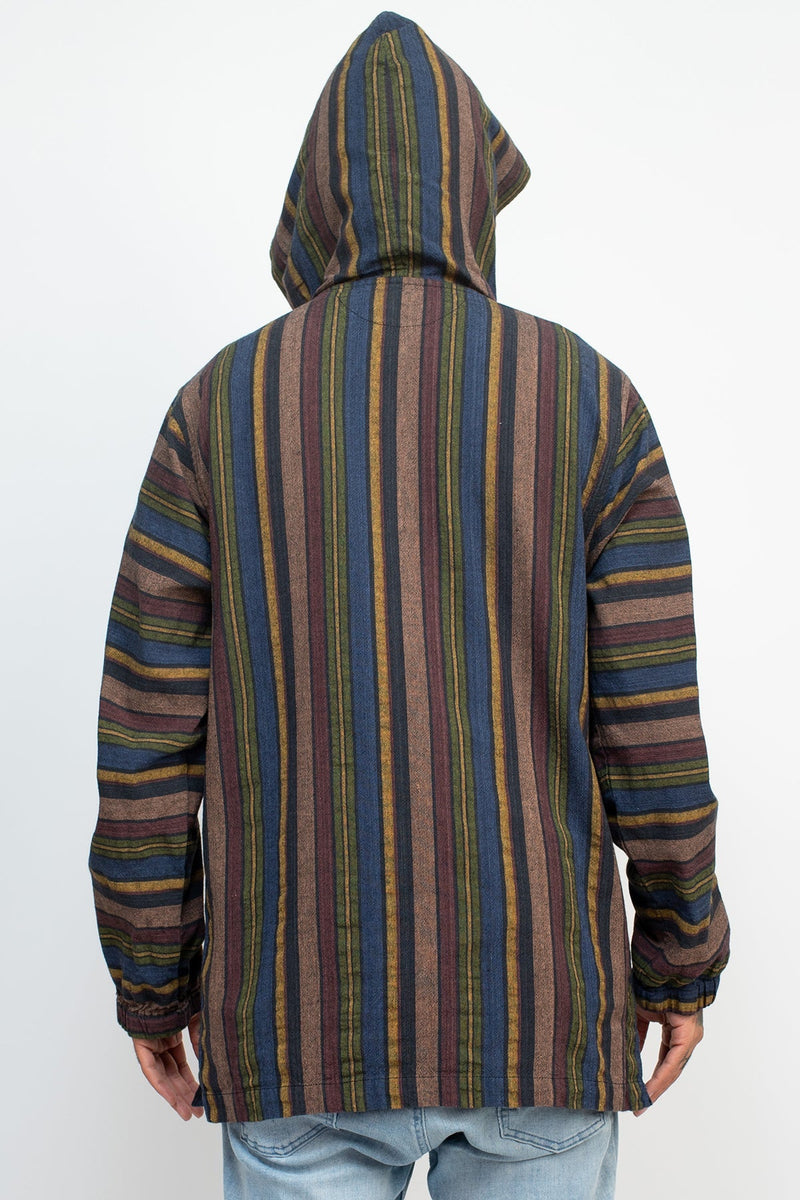 Unisex Stripe Baja Hoodie