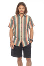Load image into Gallery viewer, Stripe Button Down Mens Short Sleeve Shirt
