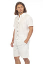 Load image into Gallery viewer, Cotton Slub Button Down Mens Short Sleeve Shirt
