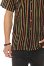 Load image into Gallery viewer, Rasta Striped Camp Shirt
