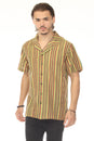 Load image into Gallery viewer, Rasta Striped Camp Shirt
