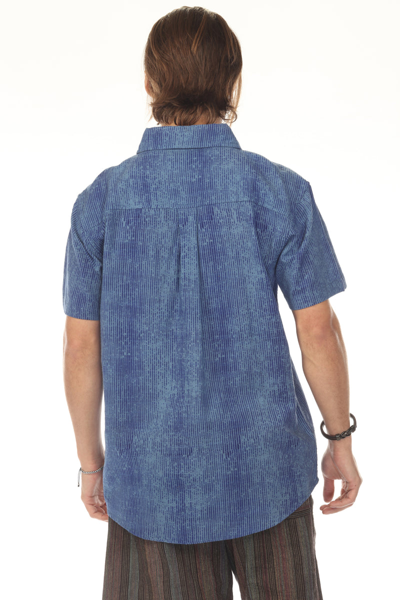 Vibration Stripe Short Sleeve Shirt