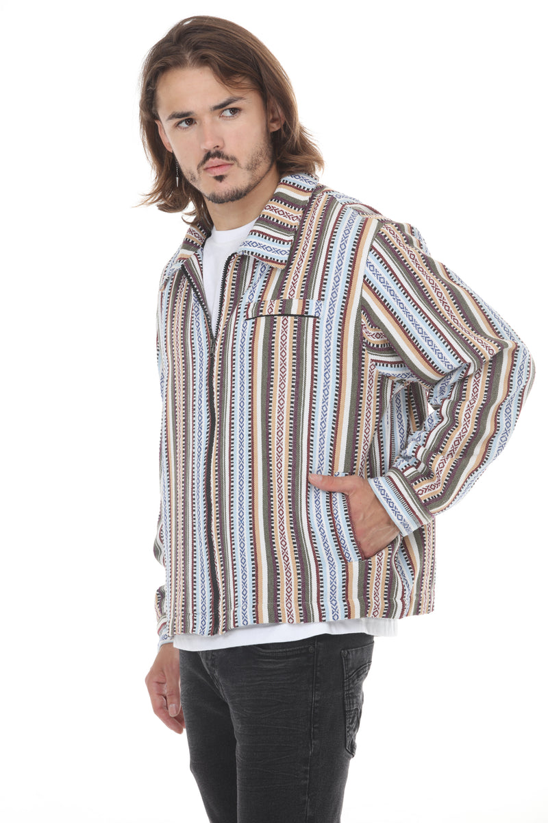 Mens Fleece Lined Zip Work Jacket
