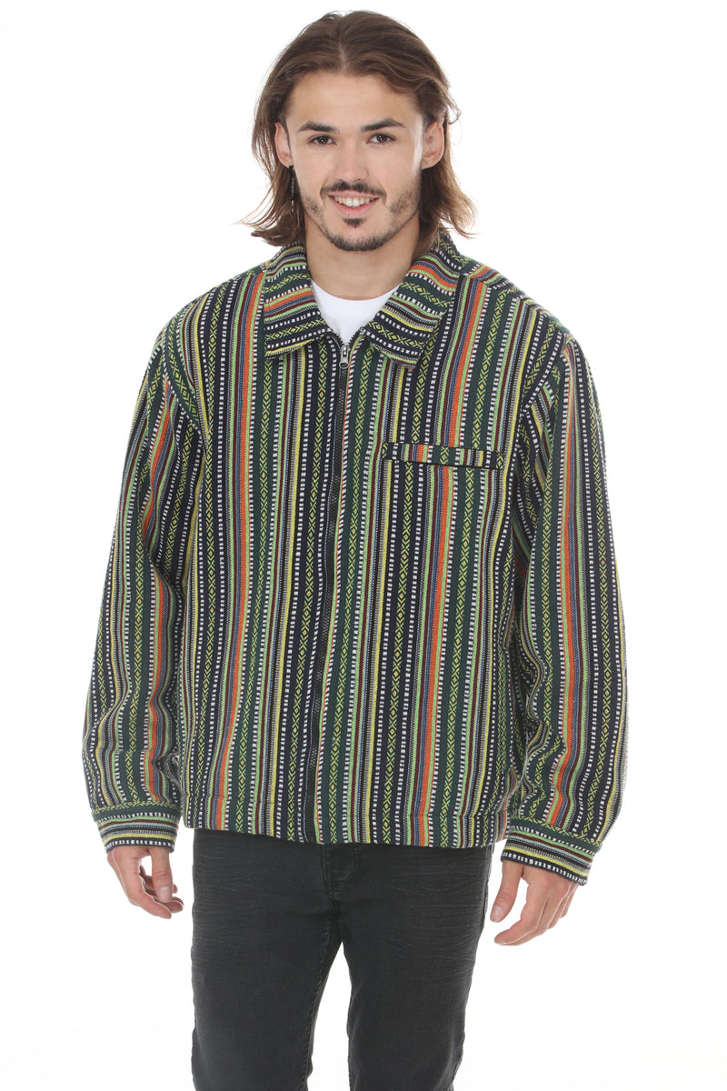 Mens Fleece Lined Zip Work Jacket
