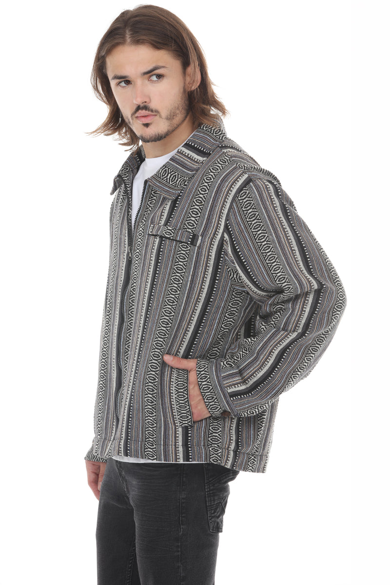 Mens Fleece Lined Zip Work Jacket
