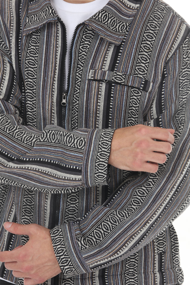 Mens Fleece Lined Zip Work Jacket