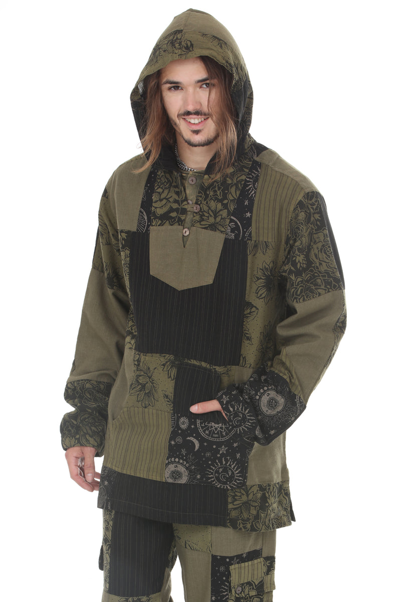 Vintage Patchwork Baja Hoodie