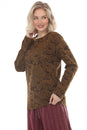 Load image into Gallery viewer, Mushroom Print Long Sleeve Henley
