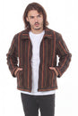 Load image into Gallery viewer, Striped Cotton Work Jacket
