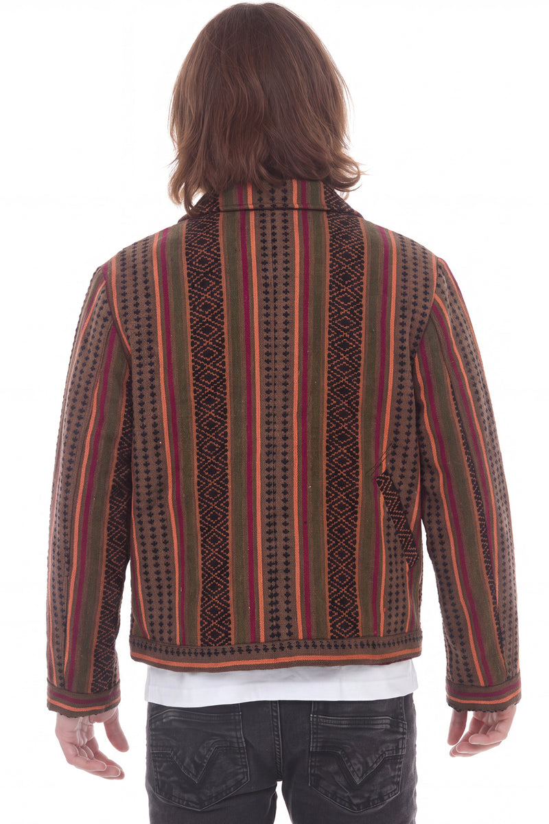 Striped Cotton Work Jacket