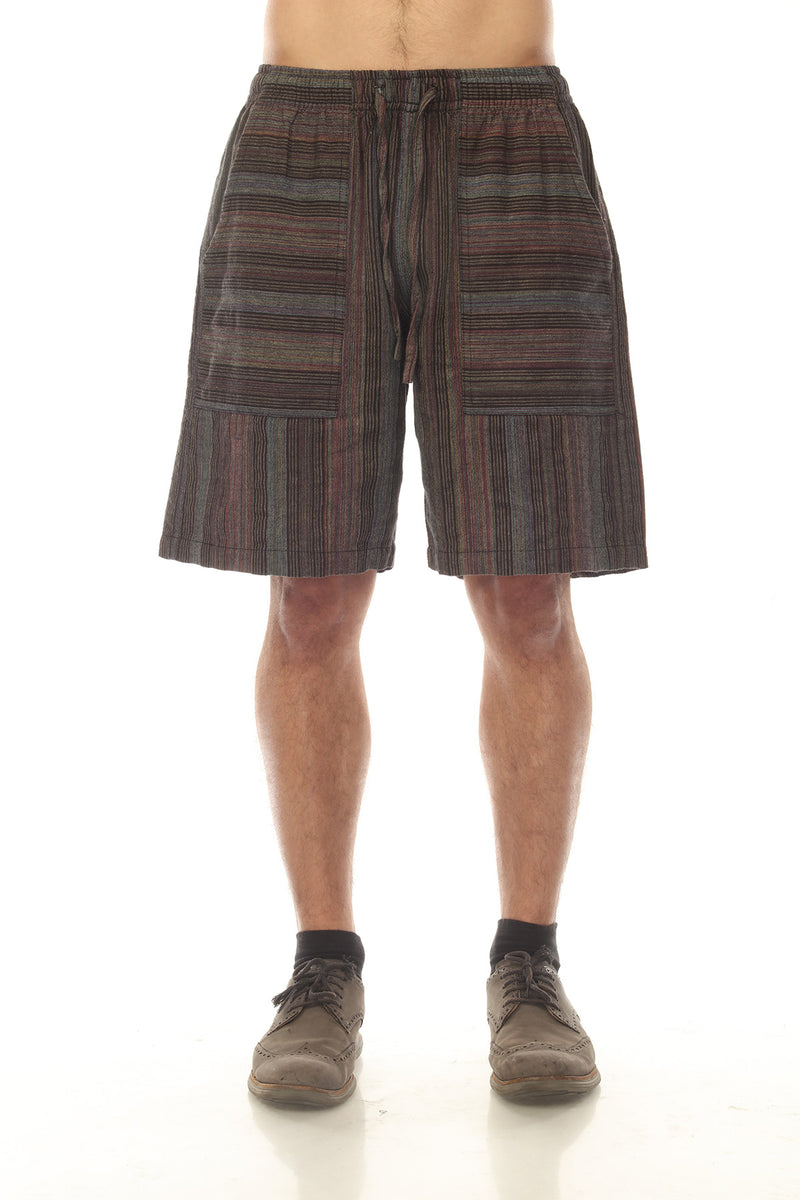 Yarn Dye Stripe Mens Cotton Shorts
