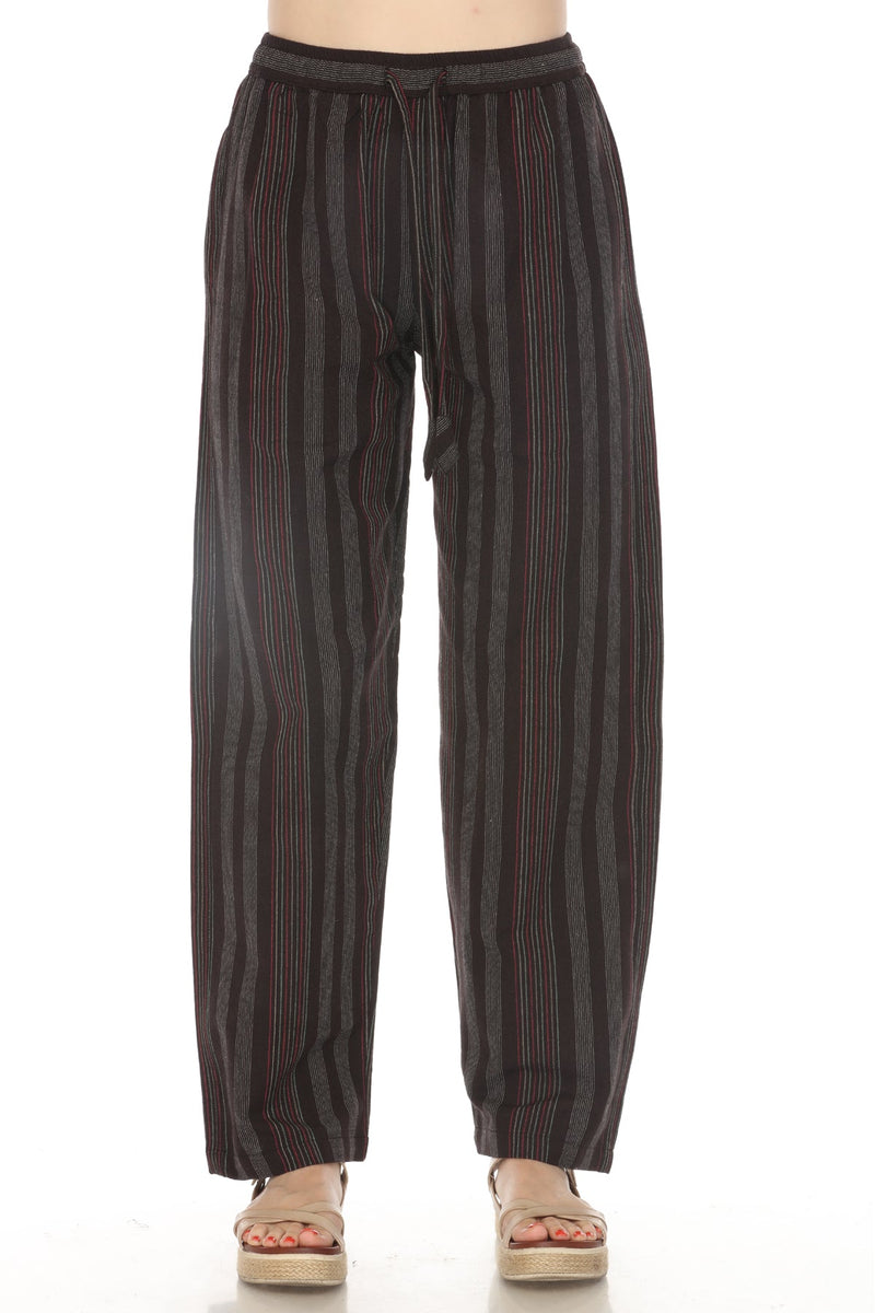 Unisex Stripe Comfy Lounge Pant with Elastic Waist