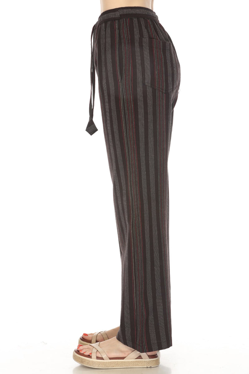 Unisex Stripe Comfy Lounge Pant with Elastic Waist