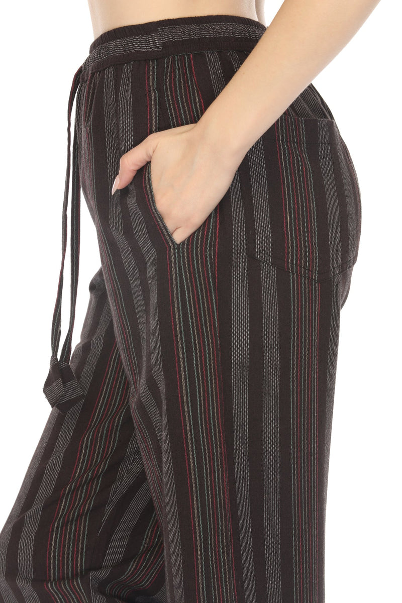 Unisex Stripe Comfy Lounge Pant with Elastic Waist