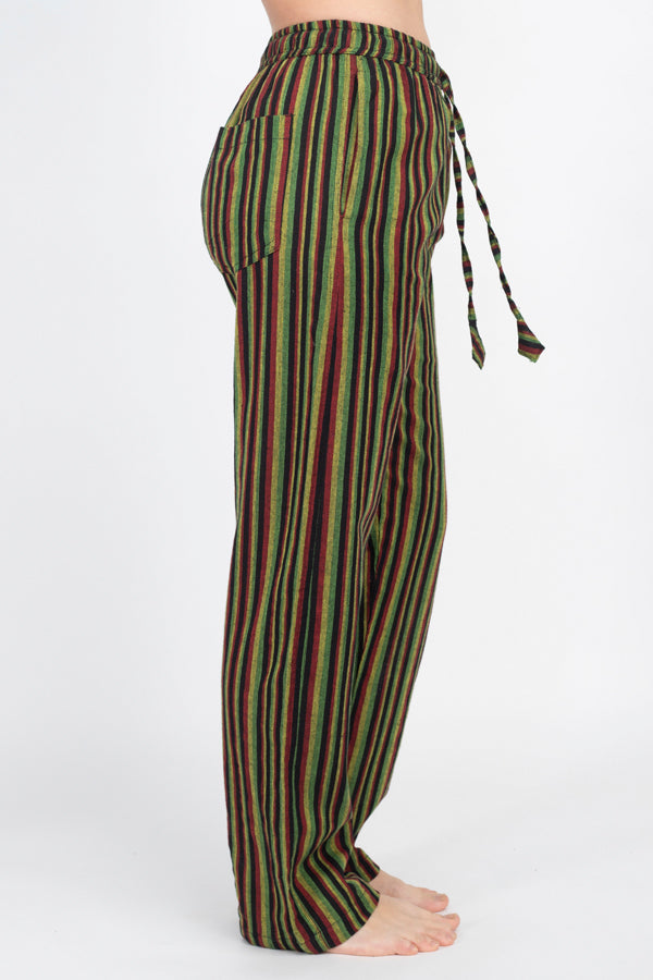 UniSex Drawstring Stripe Pants