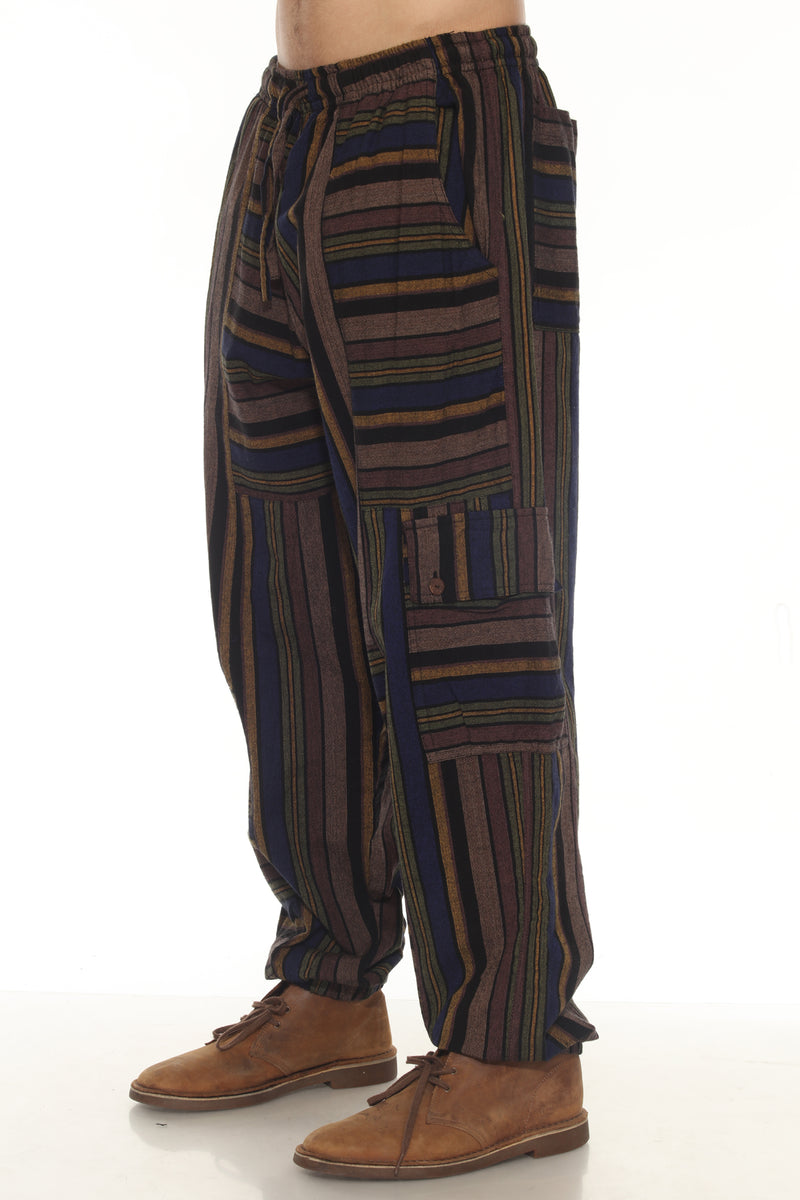 Mens Patchwork Strip Jogger