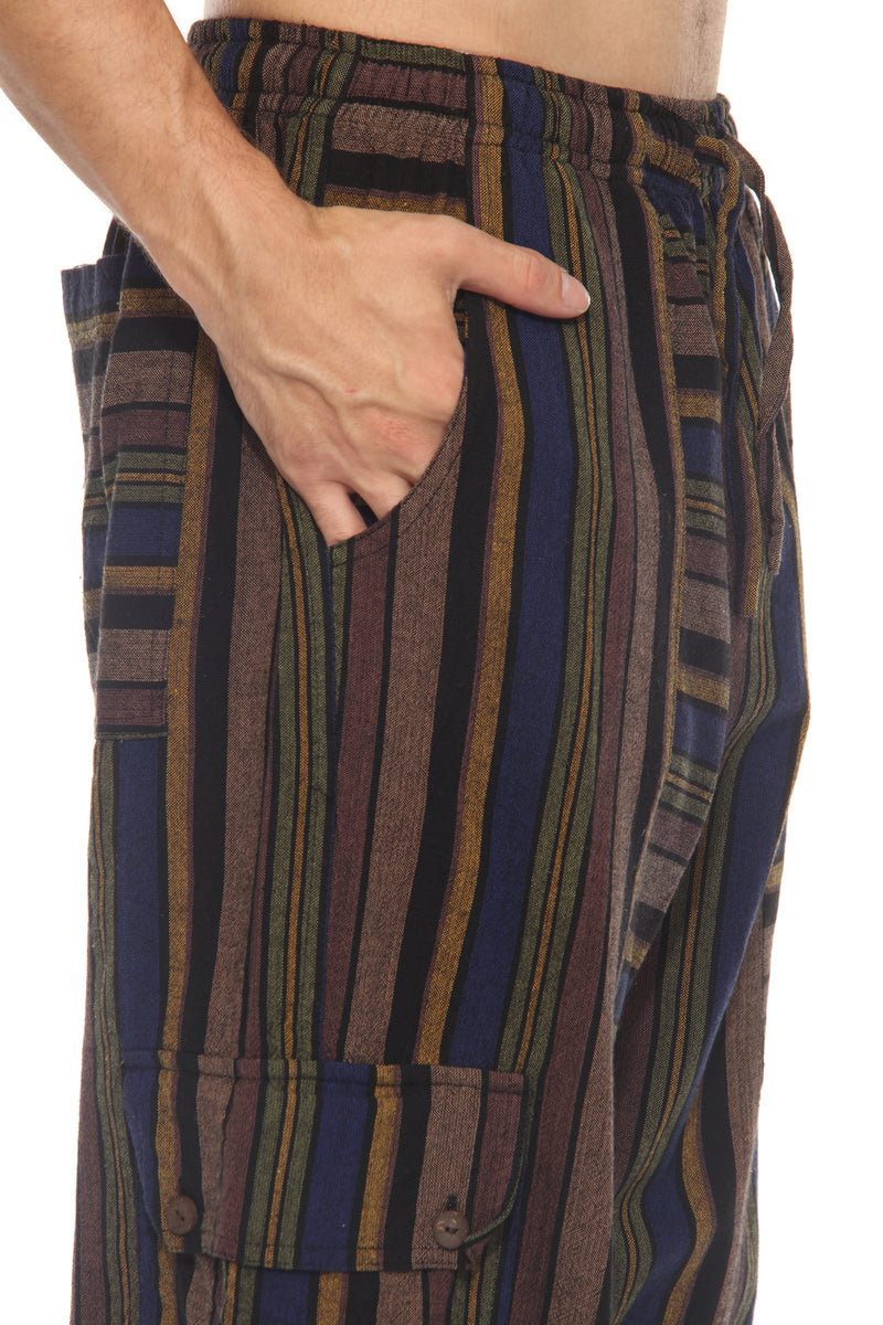 Mens Patchwork Strip Jogger