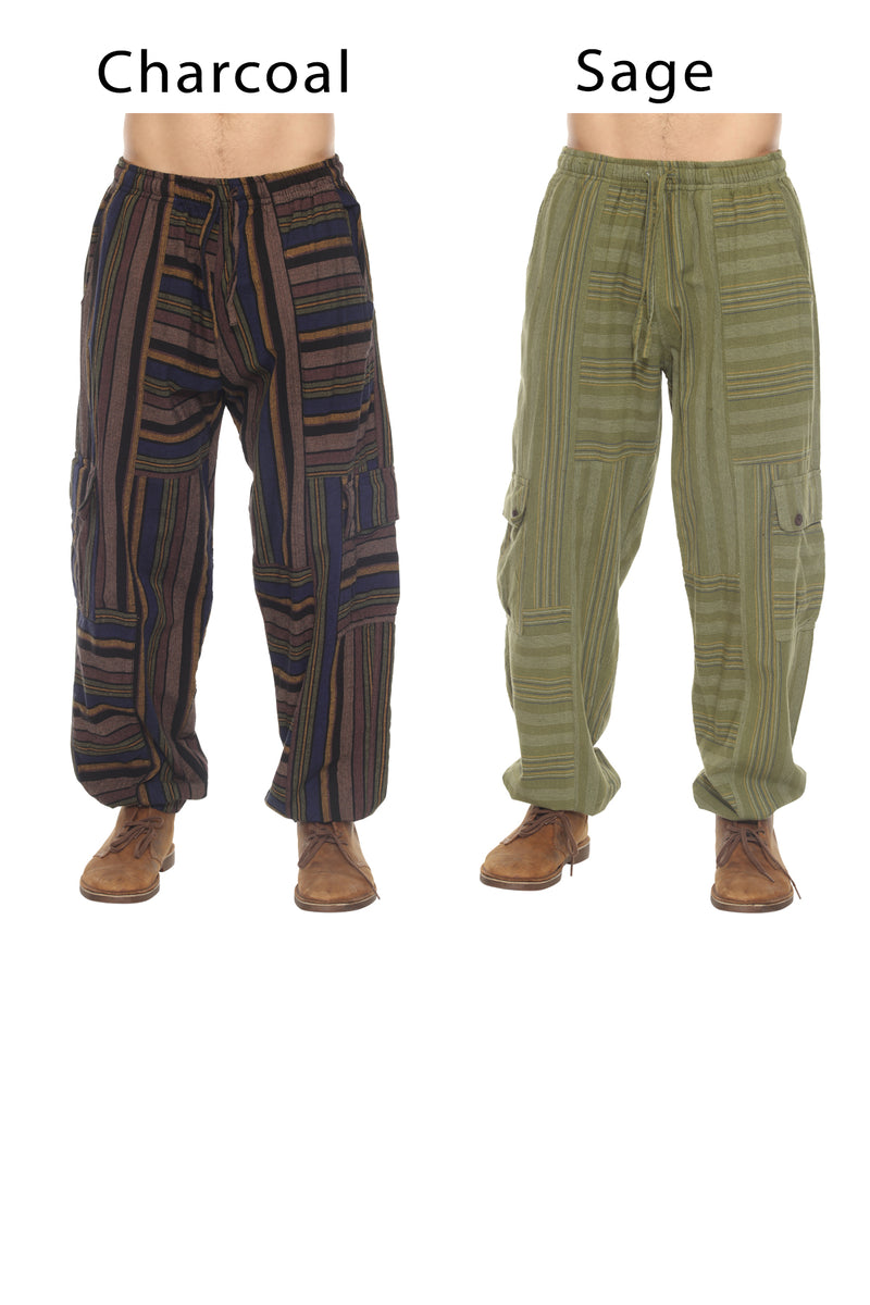 Mens Patchwork Strip Jogger