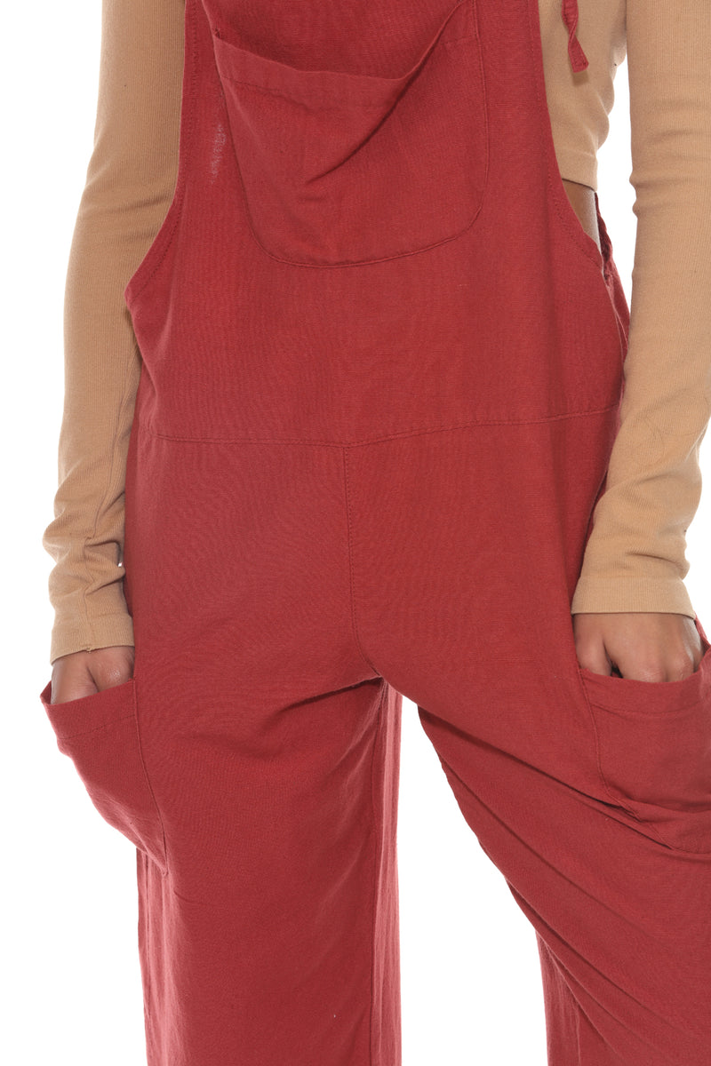 Easy Slouchy Hemp Overalls