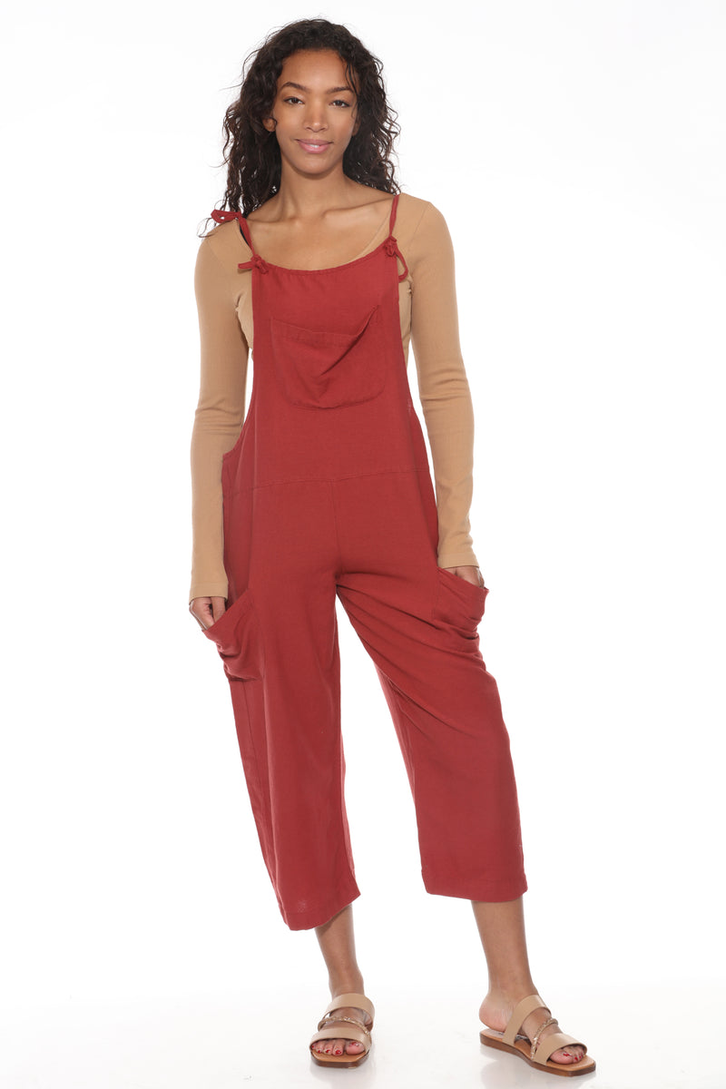 Easy Slouchy Hemp Overalls