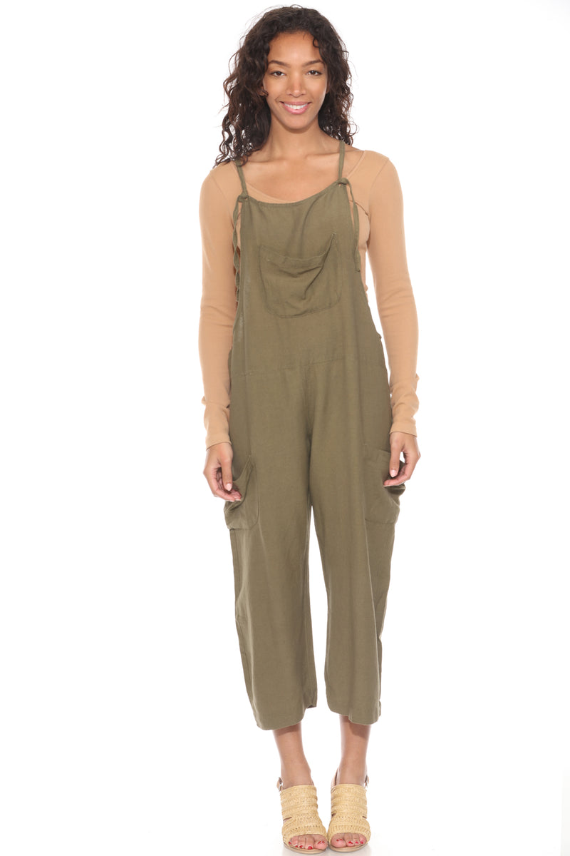 Easy Slouchy Hemp Overalls