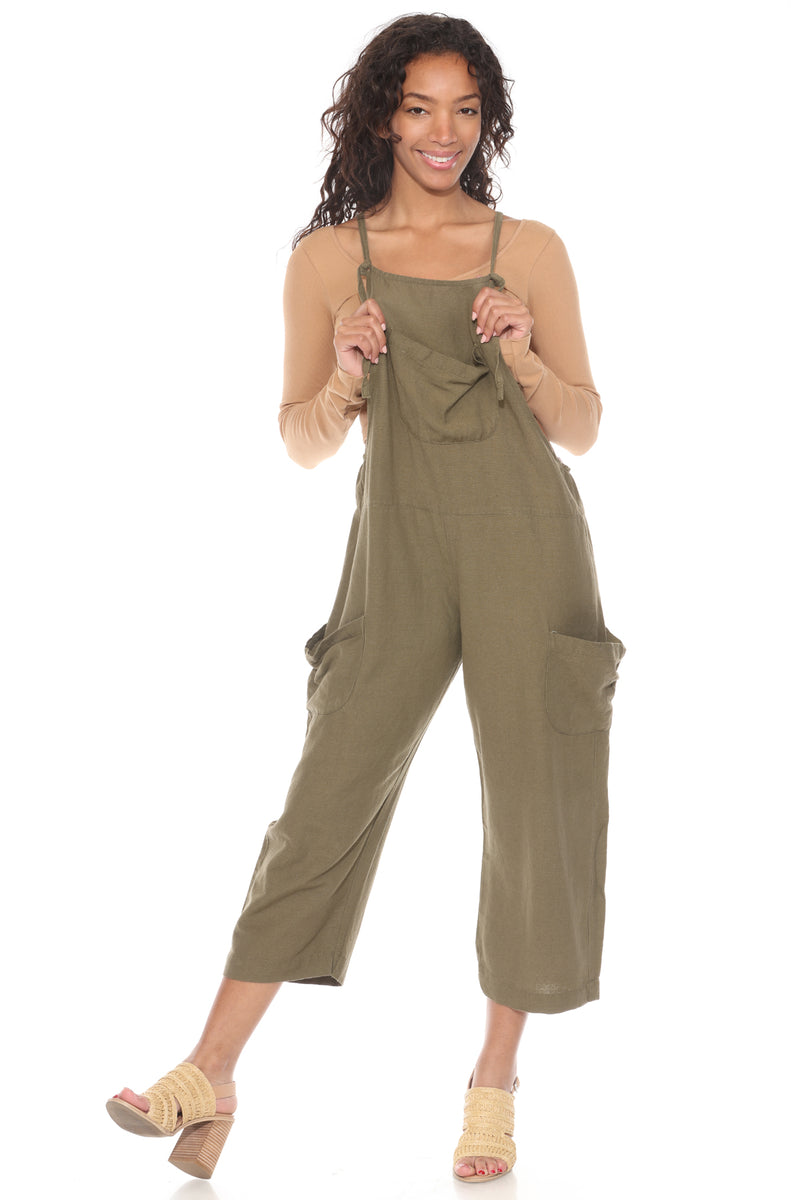 Easy Slouchy Hemp Overalls