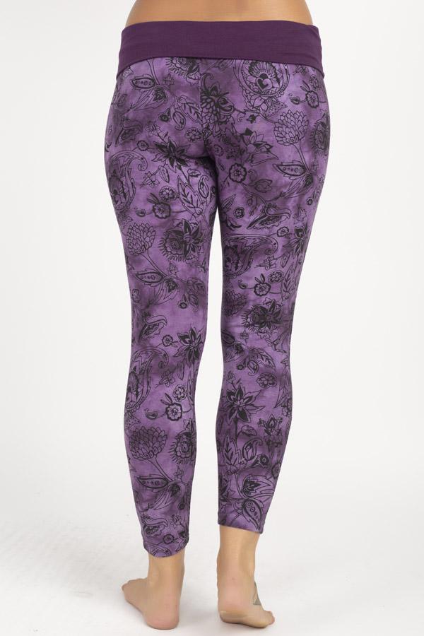 Organic Cotton Tie-Dye Flower Print Legging