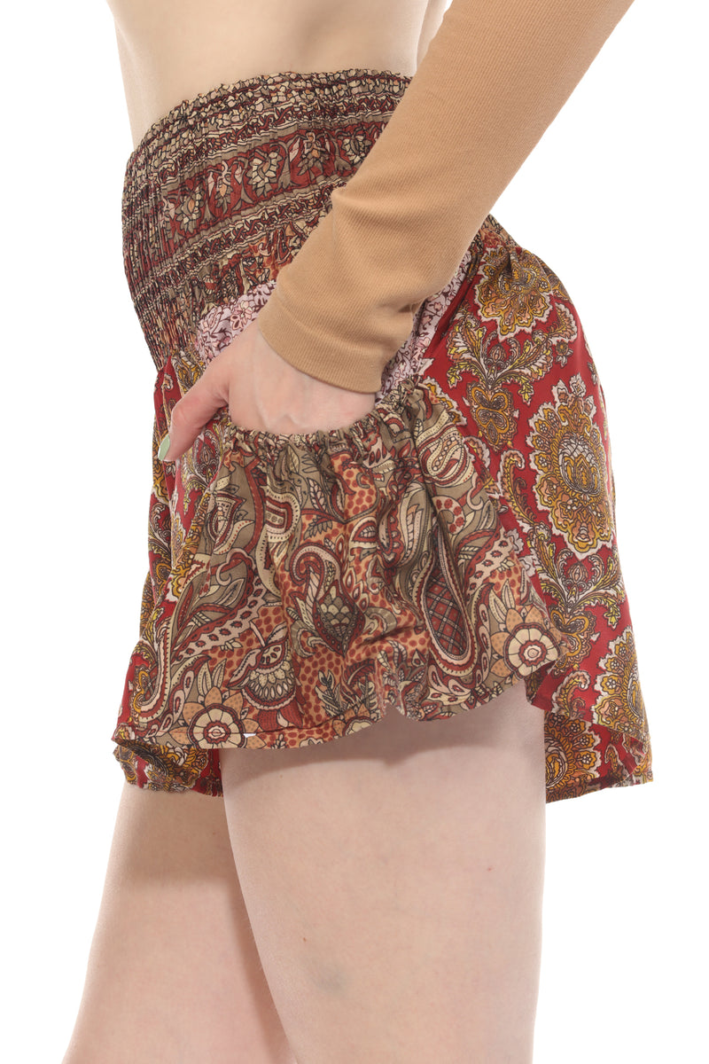 Pocket Ruffle Floaty Shorts
